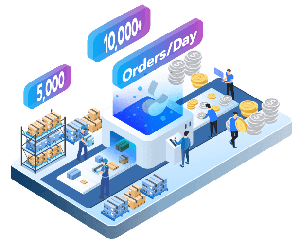Online Sellers with Large Inventory